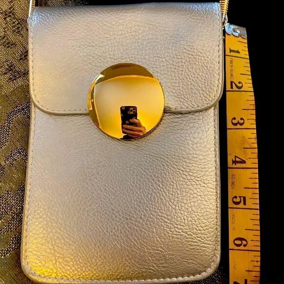 Accessories! Silver crossbody bag and two scarves - Picture 1 of 8